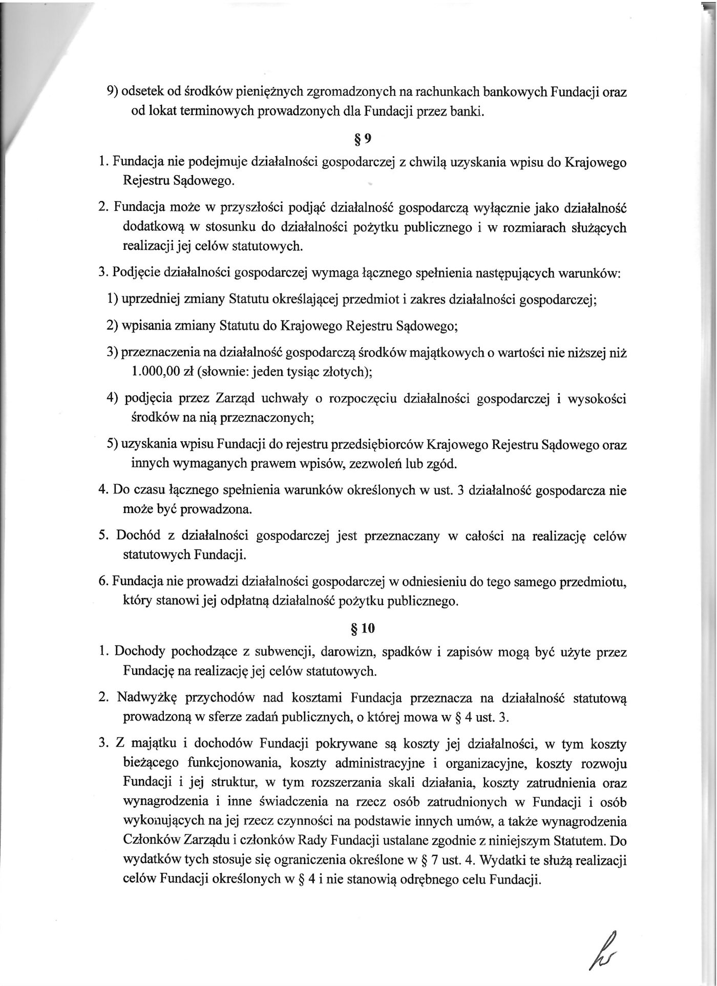 Statut Fundacji Pomoc Człowiekowi — strona 6