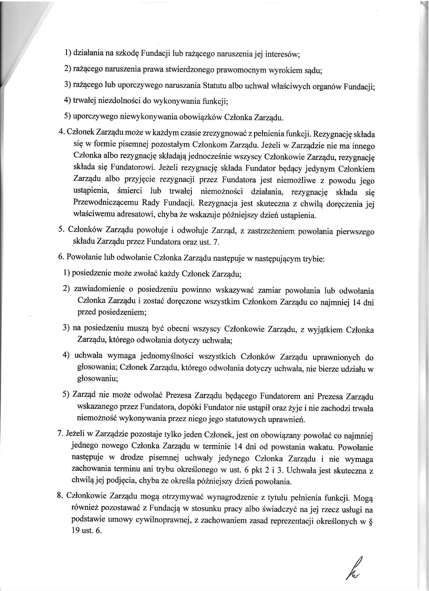 Statut Fundacji Pomoc Człowiekowi — strona 8