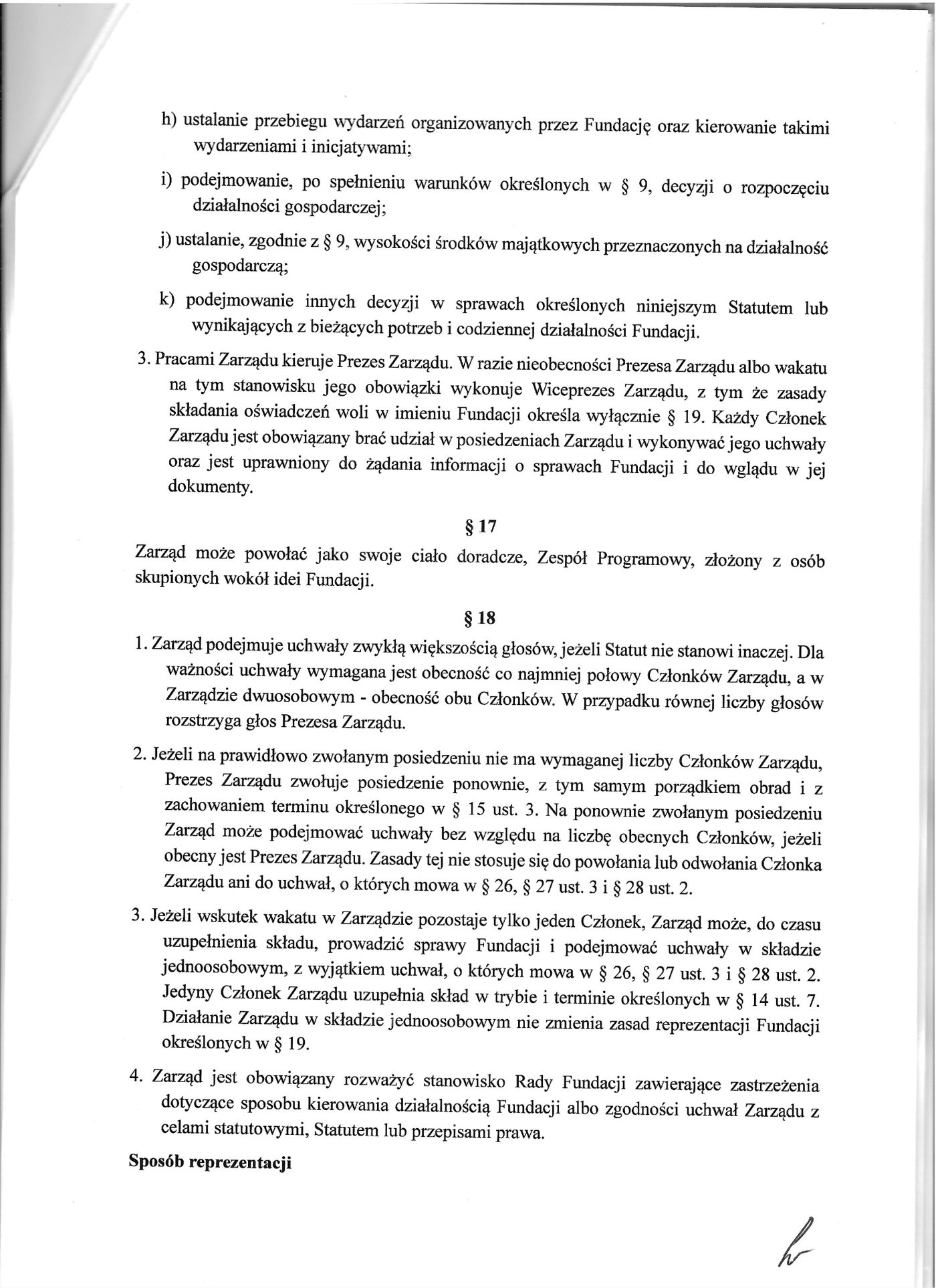 Statut Fundacji Pomoc Człowiekowi — strona 10